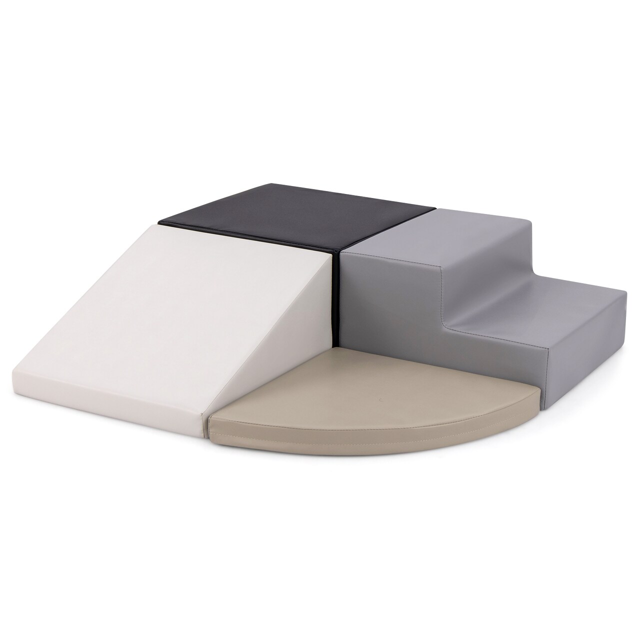 Baby Climbing Foam Block Set 4 Piece Playset for Crawling and Sliding